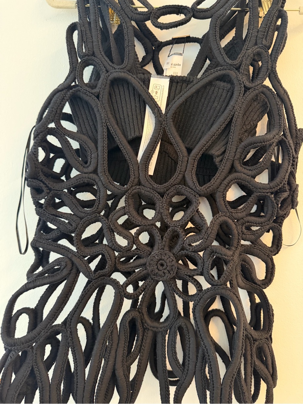 cult gaia Black Crochet Loop Bandeau Top - Picture 4 of 10